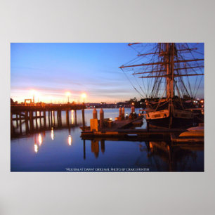 Pilgrim at dawn poster