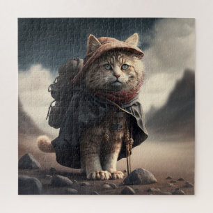 Pilgrim cat.  jigsaw puzzle