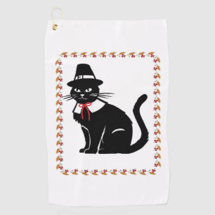Pilgrim Cat Oversized T-Shirt Golf Towel