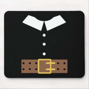 Pilgrim Costume Halloween Funny Thanksgiving Boys Mouse Mat