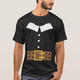 Pilgrim Costume Halloween Funny Thanksgiving Boys T-Shirt