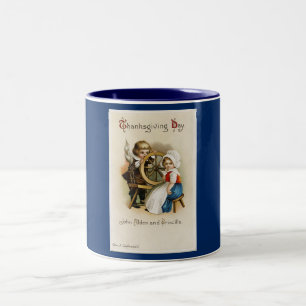 Pilgrim Couple Two-Tone Coffee Mug