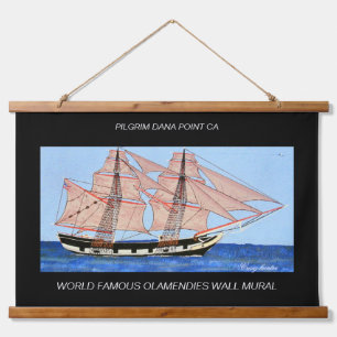 Pilgrim Dana point wall mural painting  Hanging Tapestry