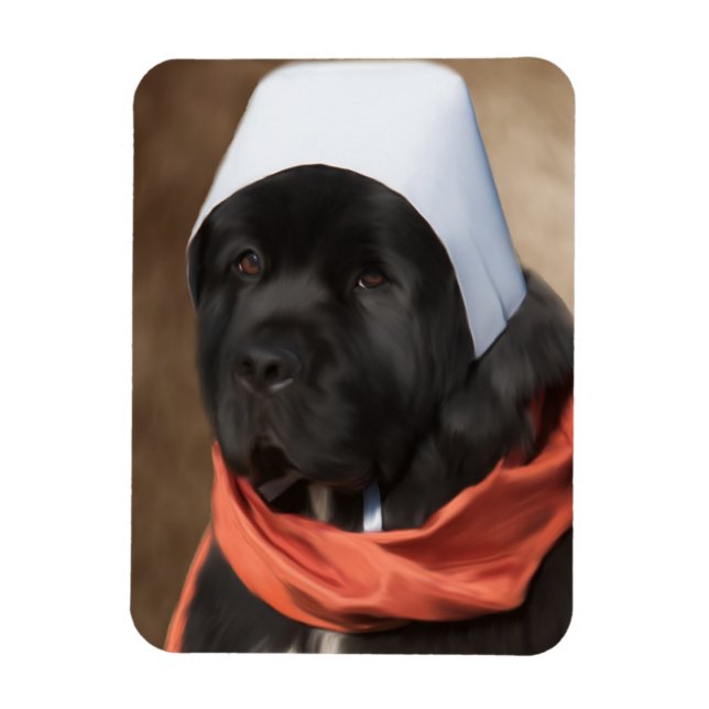 Pilgrim Dog Magnet (Vertical)