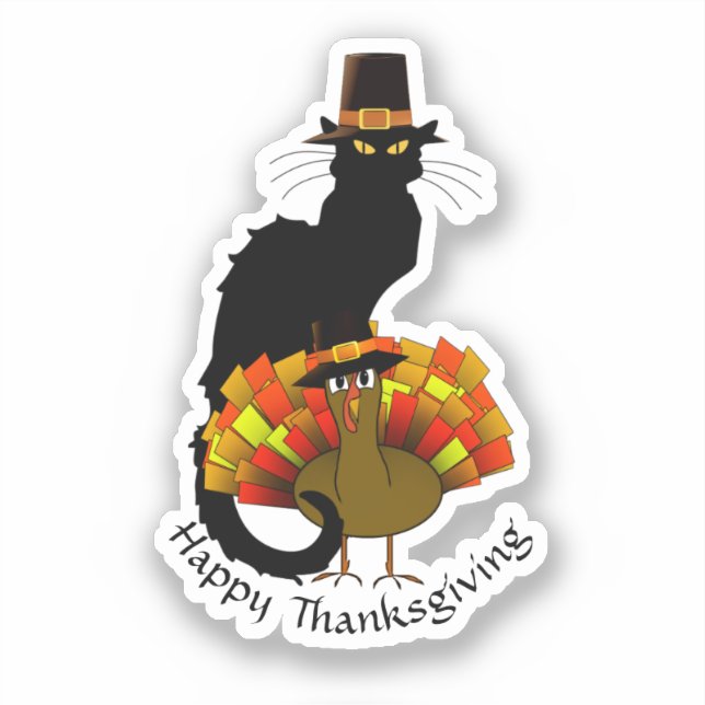 Pilgrim Le Chat Noir Thanksgiving  (Front)