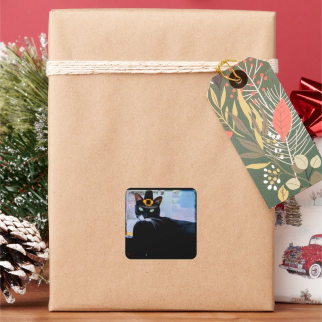 Pilgrim Lucy Square Sticker (Holiday)