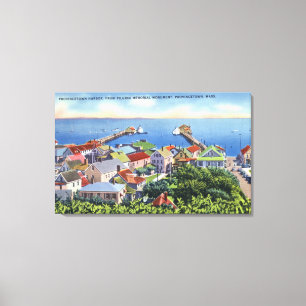 Pilgrim Memorial View of the Harbour Canvas Print