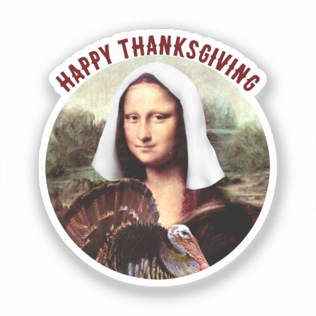 Pilgrim Mona Lisa Thanksgiving  (Front)