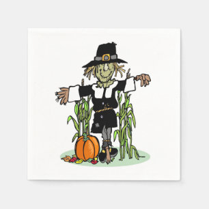 Pilgrim Scarecrow Napkin