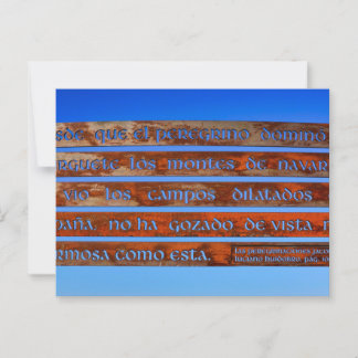 Pilgrim sign postcard