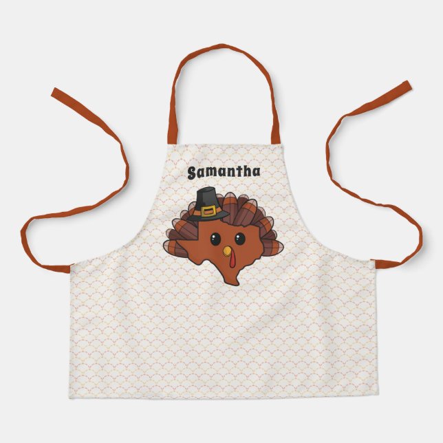 Pilgrim Texas Turkey All-Over Print Apron (Front)