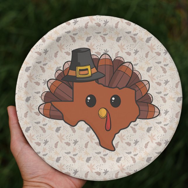 Pilgrim Texas Turkey Paper Plate (Creator Uploaded)