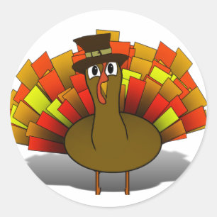 Pilgrim Turkey Classic Round Sticker