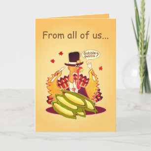 Pilgrim Turkey (Thanksgiving) card