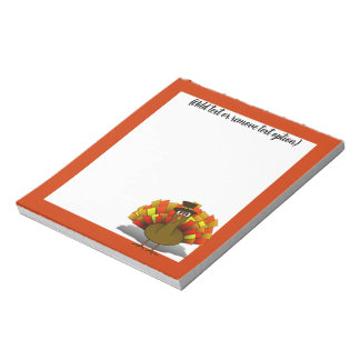 Pilgrim Turkey Thanksgiving  Notepad