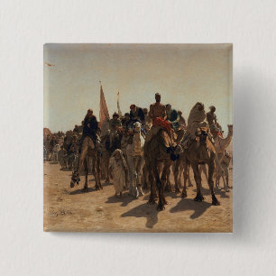 Pilgrims Going to Mecca, 1861 15 Cm Square Badge