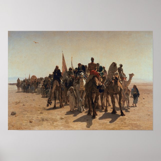 Pilgrims Going to Mecca, 1861 Poster (Front)
