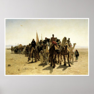 Pilgrims Going to Mecca Poster