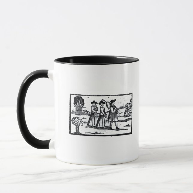 Pilgrims set sail on the Mayflower Mug (Left)