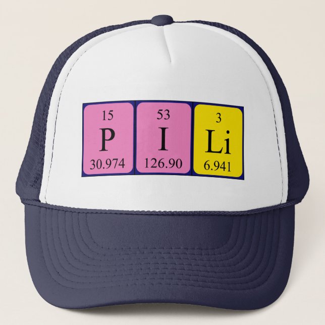Pili periodic table name hat (Front)