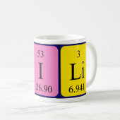 Pili periodic table name mug (Front Right)