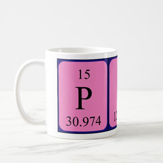 Pili periodic table name mug (Left)