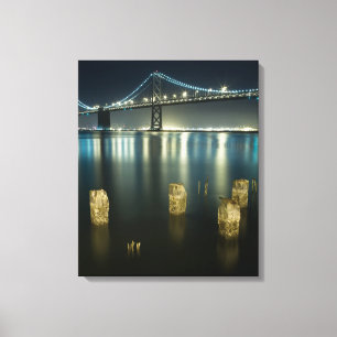 Pilings along the Embarcadero, San Francisco Canvas Print