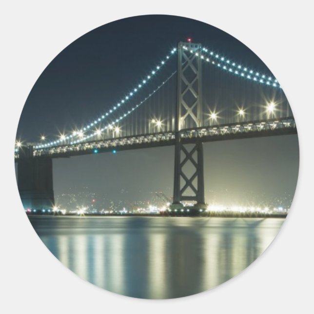 Pilings along the Embarcadero, San Francisco Classic Round Sticker (Front)