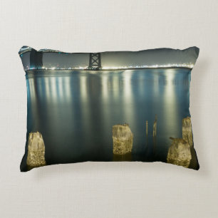 Pilings along the Embarcadero, San Francisco Decorative Cushion
