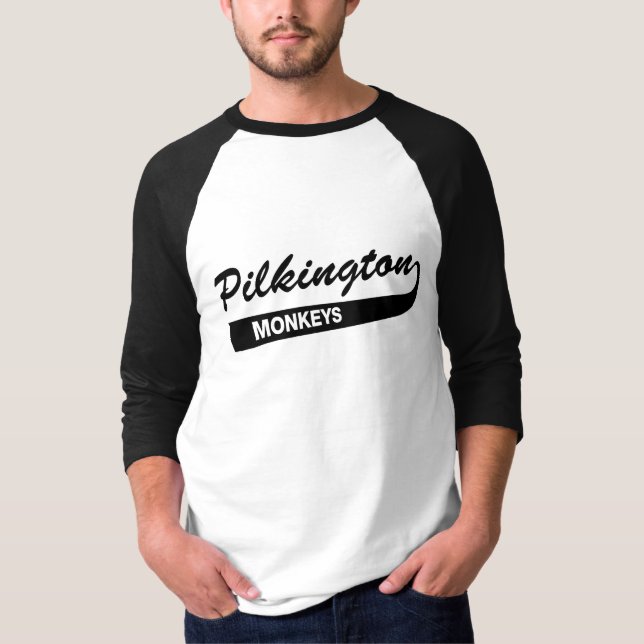 Pilkington Monkeys Blue 3/4 tee (Front)