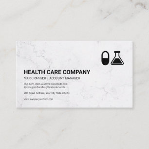 Pill and Beaker Pharmaceutical Appointment Card