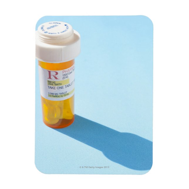 Pill bottle full of medication magnet (Vertical)