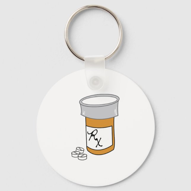 Pill Bottle Key Ring (Front)