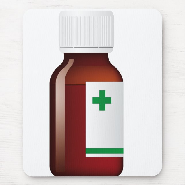 Pill Bottle Mouse Mat (Front)