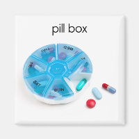 Pill Box Refrigerator Magnet