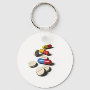 Pill Key Ring
