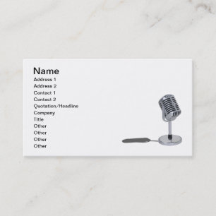 Pill Microphone Business Card