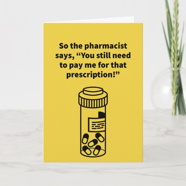 Pill Owe Talk - Anniversary Card (Front)