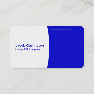 Pill Shaped (Blue) Business Card