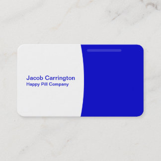 Pill Shaped (Blue) Business Card