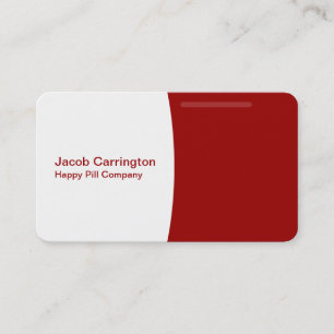 Pill Shaped Business Card