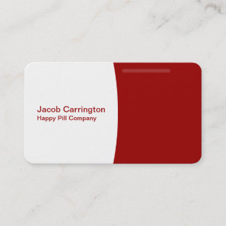 Pill Shaped Business Card
