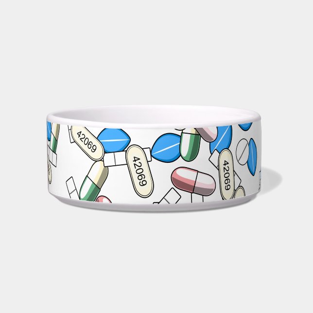 Pill Sprinkles Pattern Bowl (Front)