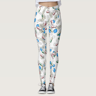 Pill Sprinkles Pattern Leggings