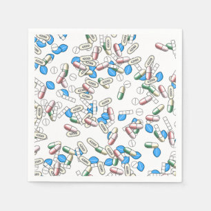 Pill Sprinkles Pattern Napkin