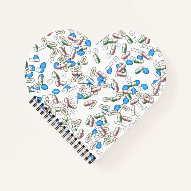 Pill Sprinkles Pattern Notebook (Front)
