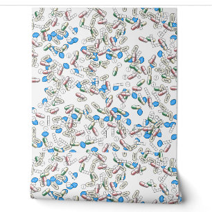 Pill Sprinkles Pattern Wallpaper