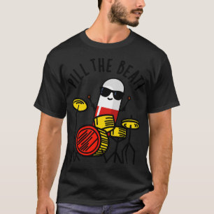 Pill The Beat Cute Medicine Music Pun 1 T-Shirt