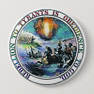 Pillar of Fire image as seen on Glenn Beck Program 10 Cm Round Badge