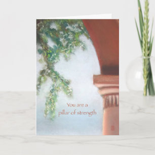 Pillar of Strength You Are my Hero Thank You Card
